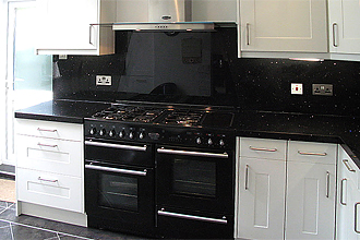 Complete kitchen with quartz counter tops